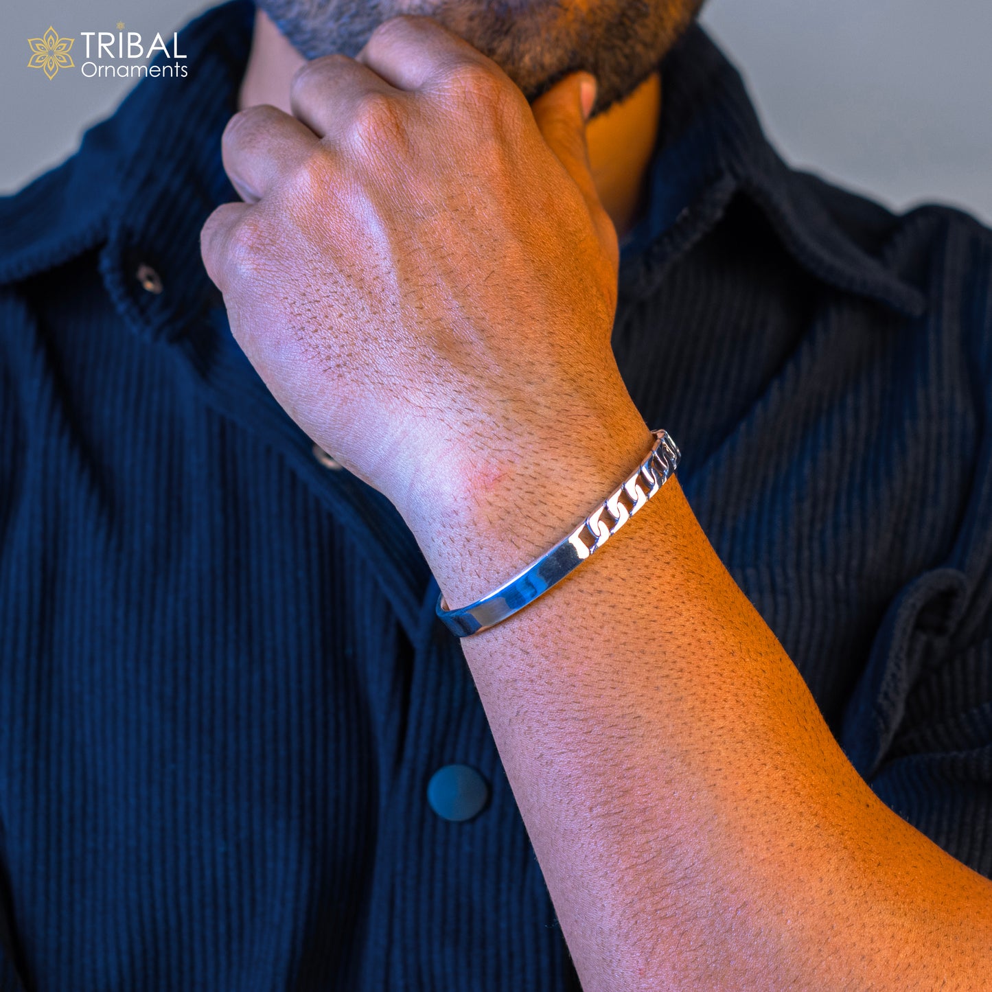 925 sterling silver vintage antique design handmade adjustable cuff bangle bracelet kada customized unisex men's or girl's jewelry nsk369 - TRIBAL ORNAMENTS