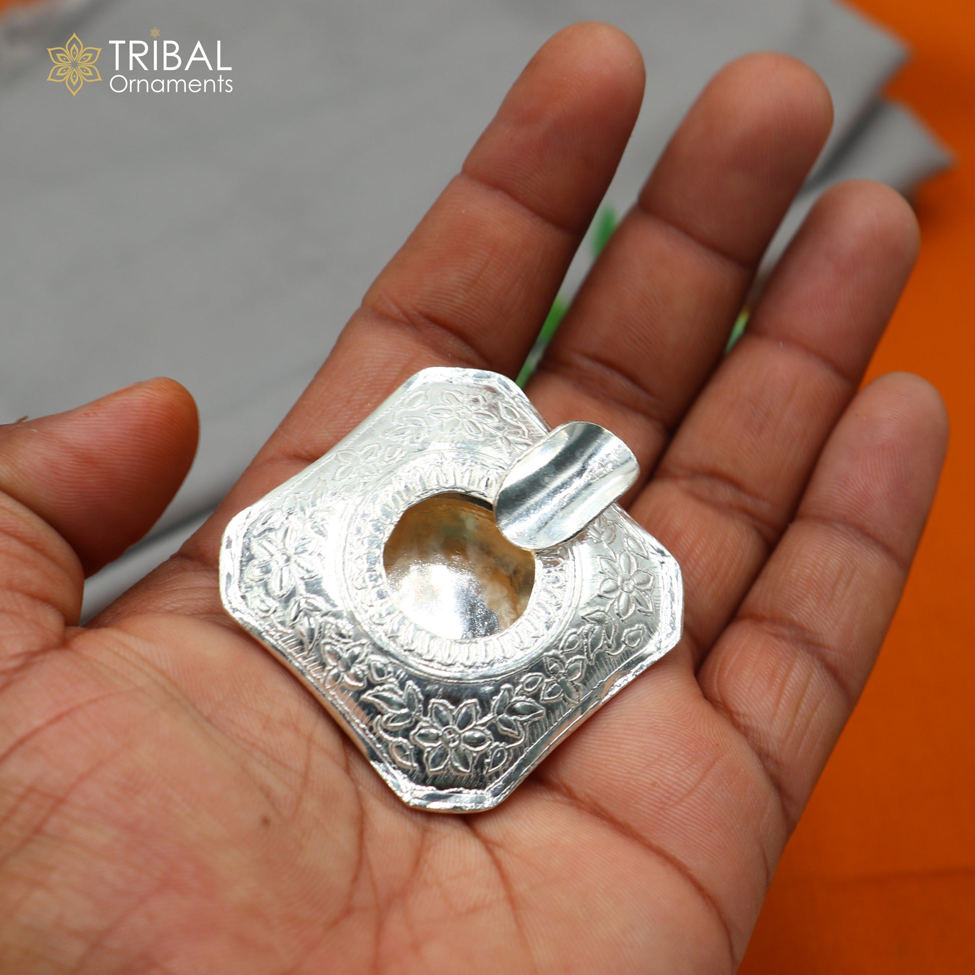 925 sterling silver handmade vintage design flower art small ashtray for cigarette royal unique luxury gift stb412 - TRIBAL ORNAMENTS