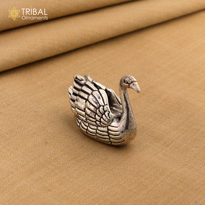 925 Sterling silver vintage design Swan statue or sculpture,puja article for home art816 - TRIBAL ORNAMENTS