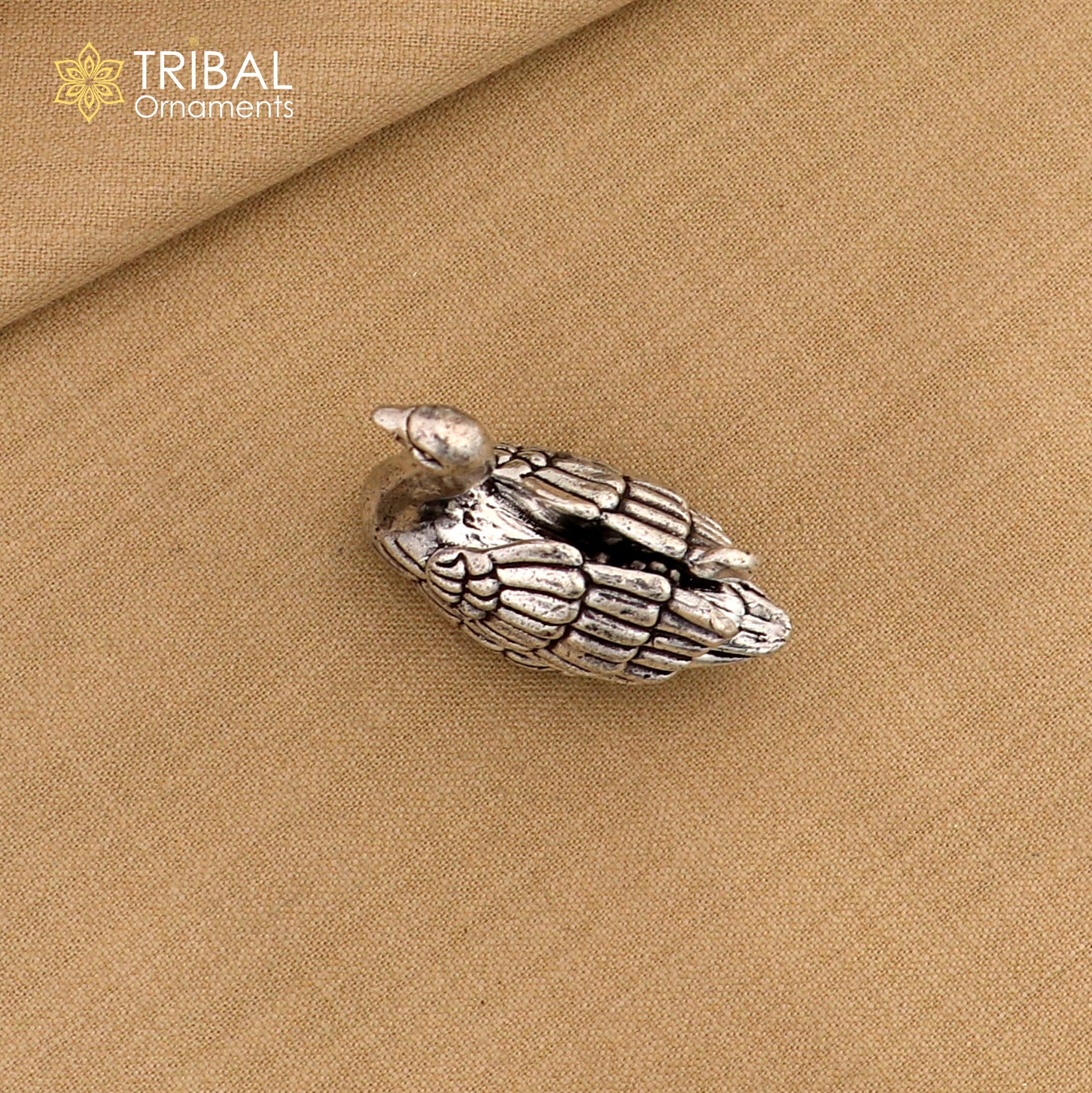 925 Sterling silver vintage design Swan statue or sculpture,puja article for home art816 - TRIBAL ORNAMENTS