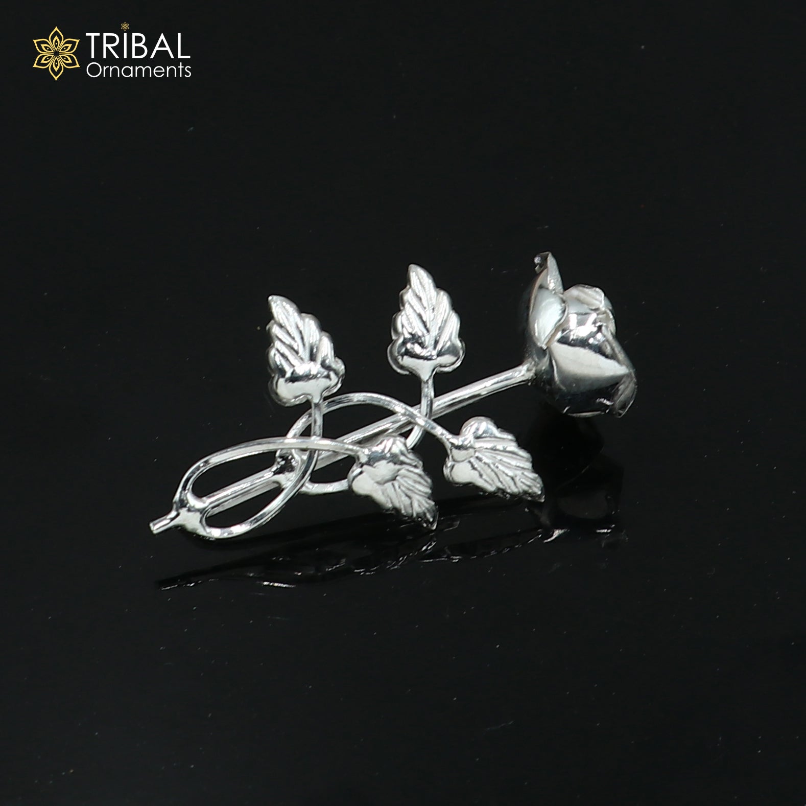 925sterling silver  flower puja god temple article, silver worshipping article su1344 - TRIBAL ORNAMENTS