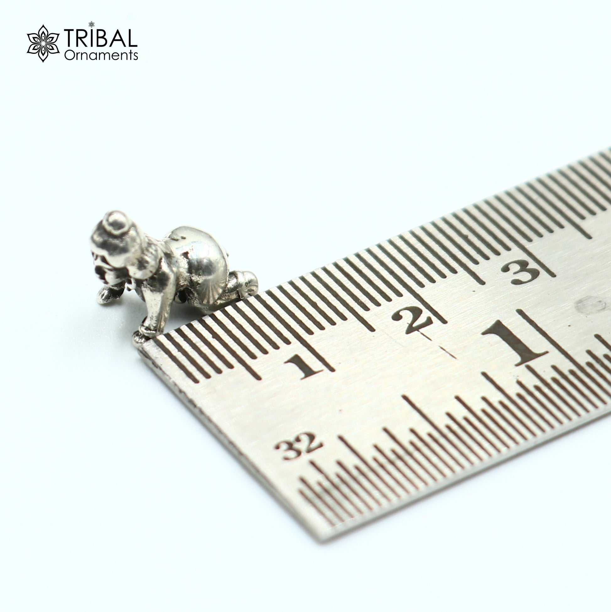 925Sterling silver idol little Radha Rani,crawling radha rani small statue sculpture home temple puja article art40 - TRIBAL ORNAMENTS