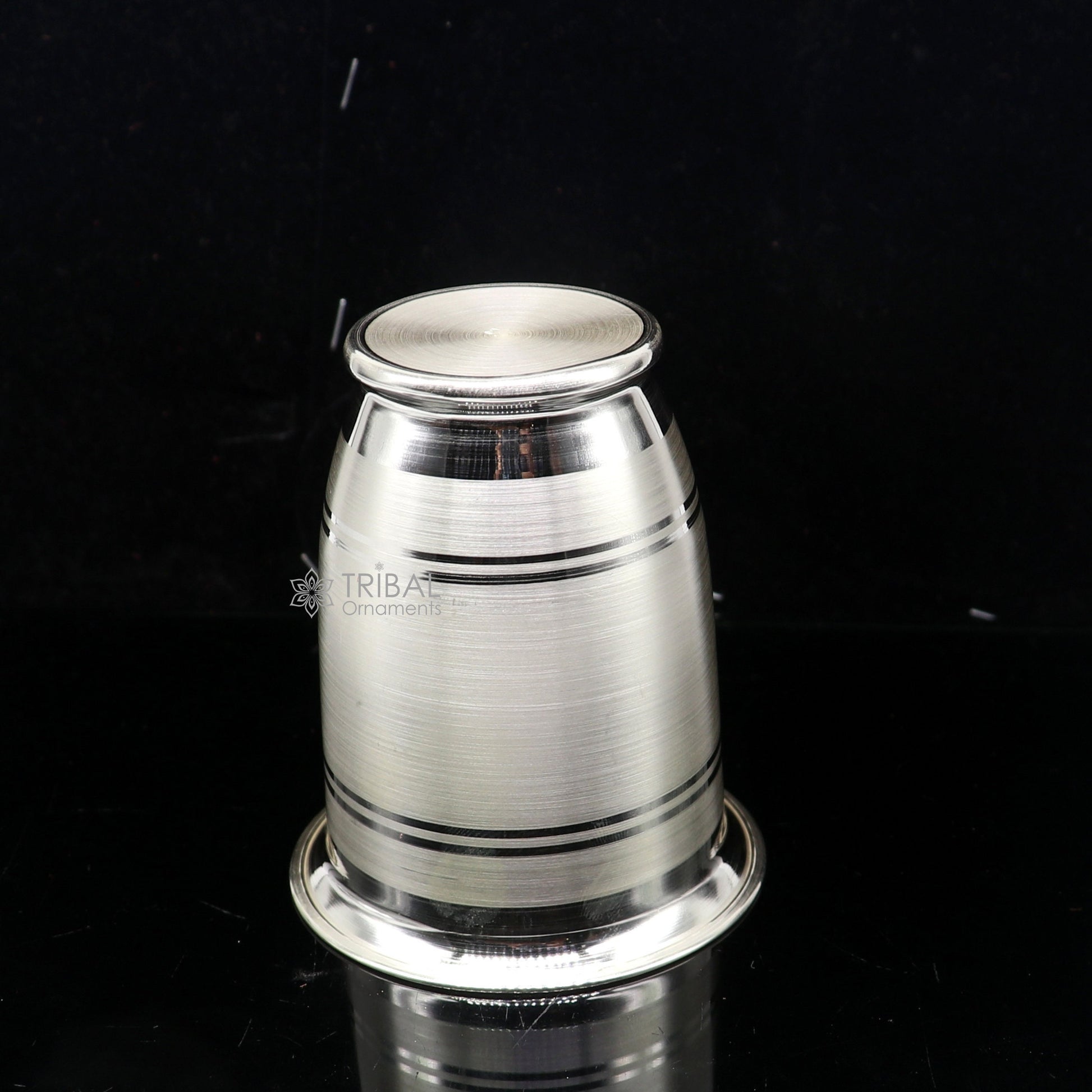 999 pure fine silver handmade water milk cup tumbler, 150ML capacity silver tumbler, silver baby food  flask, silver utensils gift sv294 - TRIBAL ORNAMENTS