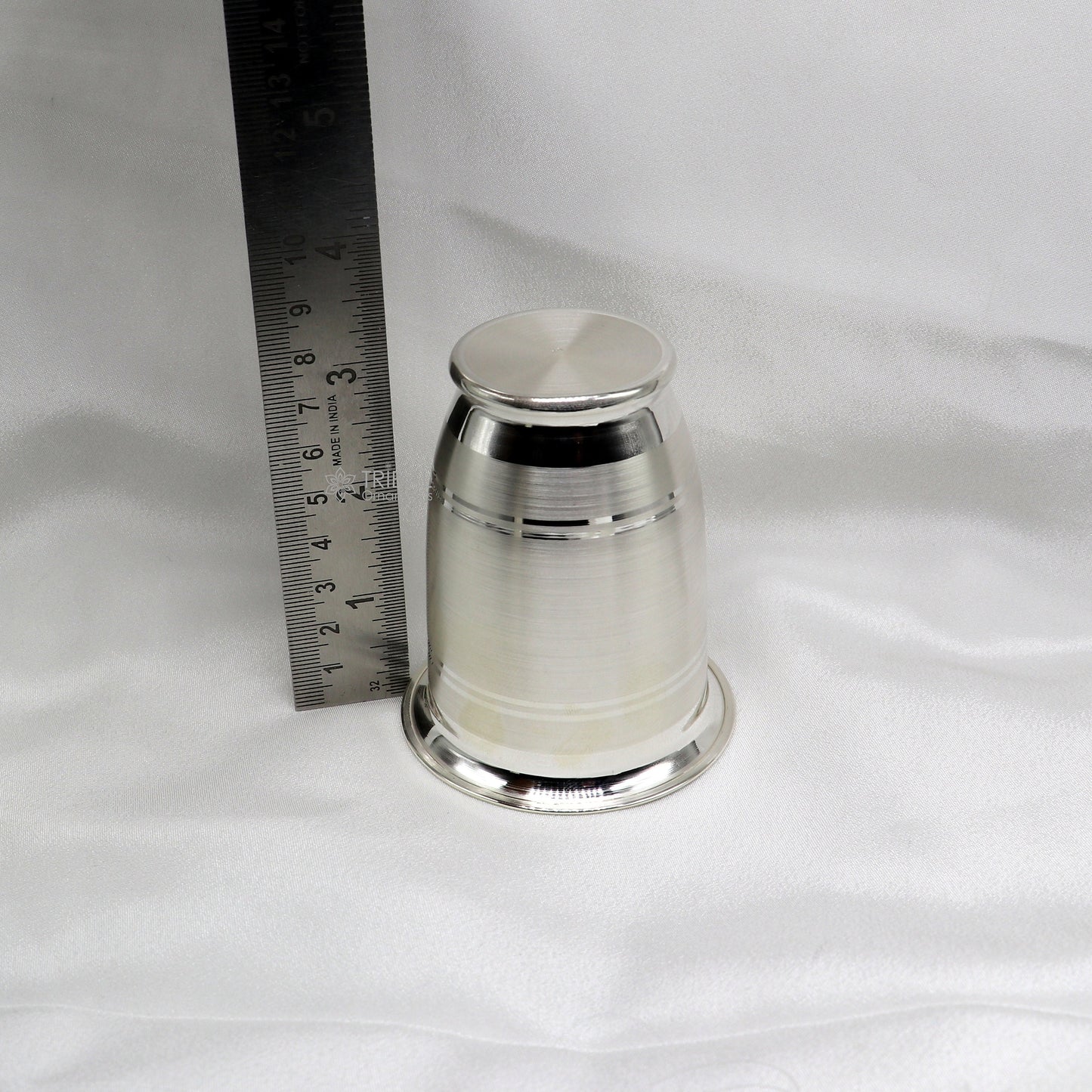 999 pure fine silver handmade water milk cup tumbler, 150ML capacity silver tumbler, silver baby food  flask, silver utensils gift sv294 - TRIBAL ORNAMENTS