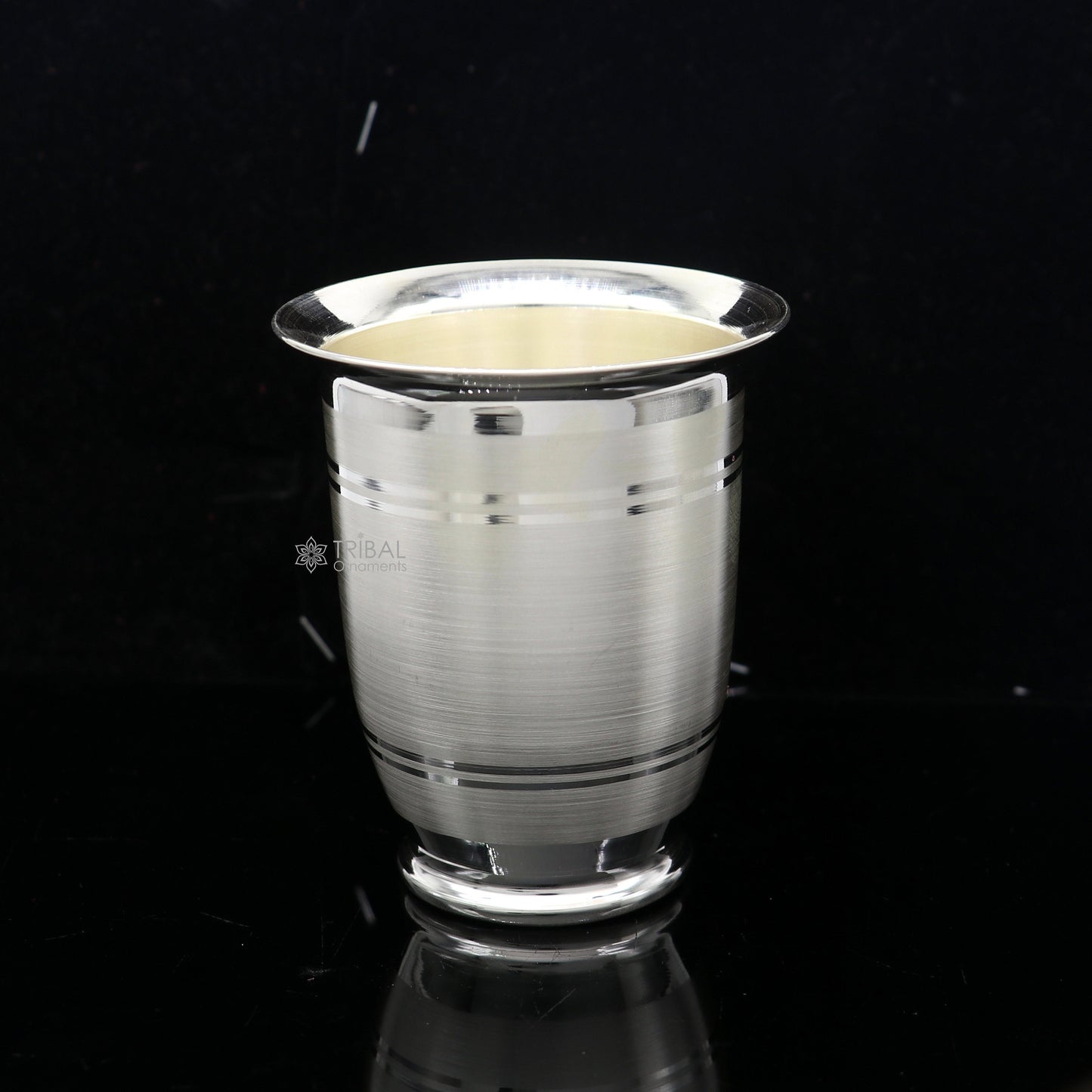999 pure fine silver handmade water milk cup tumbler, 150ML capacity silver tumbler, silver baby food  flask, silver utensils gift sv294 - TRIBAL ORNAMENTS