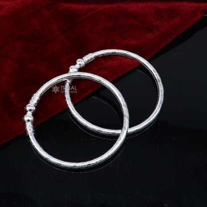 Amazing design Sterling silver bangle bracelet kangan chudi, excellent customized design bangle kada gift tribal kada jewelry nba426 - TRIBAL ORNAMENTS