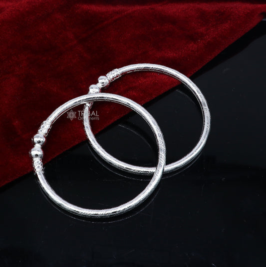 Amazing design Sterling silver bangle bracelet kangan chudi, excellent customized design bangle kada gift tribal kada jewelry nba426 - TRIBAL ORNAMENTS