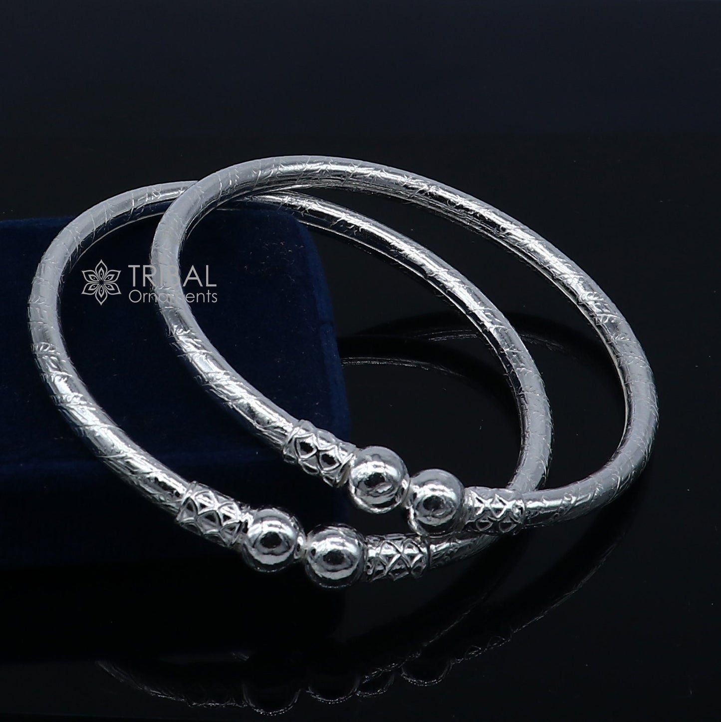 Amazing design Sterling silver bangle bracelet kangan chudi, excellent customized design bangle kada gift tribal kada jewelry nba426 - TRIBAL ORNAMENTS