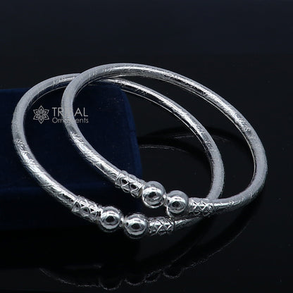Amazing design Sterling silver bangle bracelet kangan chudi, excellent customized design bangle kada gift tribal kada jewelry nba426 - TRIBAL ORNAMENTS