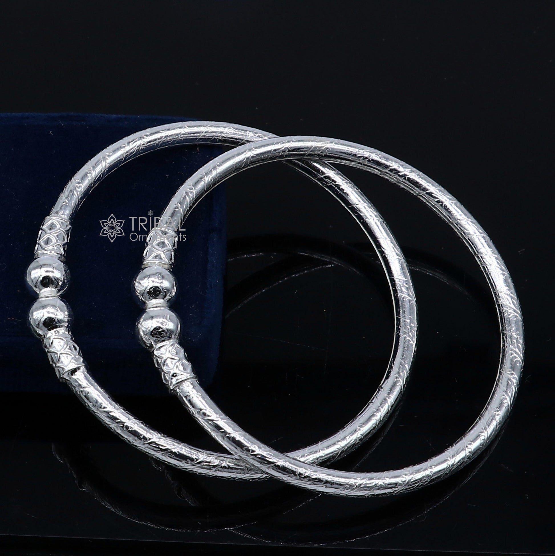 Amazing design Sterling silver bangle bracelet kangan chudi, excellent customized design bangle kada gift tribal kada jewelry nba426 - TRIBAL ORNAMENTS