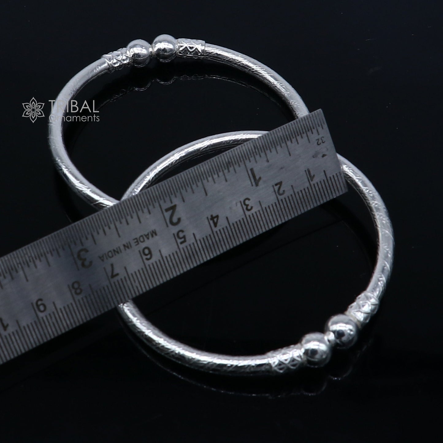 Amazing design Sterling silver bangle bracelet kangan chudi, excellent customized design bangle kada gift tribal kada jewelry nba426 - TRIBAL ORNAMENTS