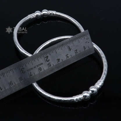 Amazing design Sterling silver bangle bracelet kangan chudi, excellent customized design bangle kada gift tribal kada jewelry nba426 - TRIBAL ORNAMENTS