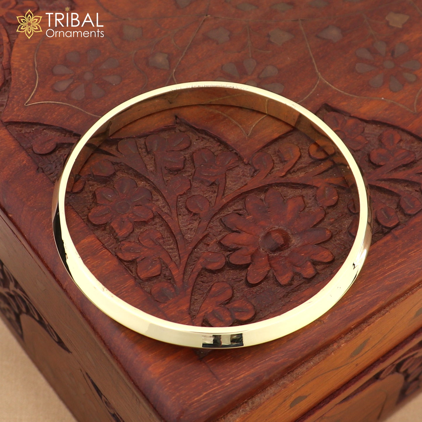 Ashtdhatu kada casual design customized plain shiny bangle kada unisex jewelry  nsk940 - TRIBAL ORNAMENTS