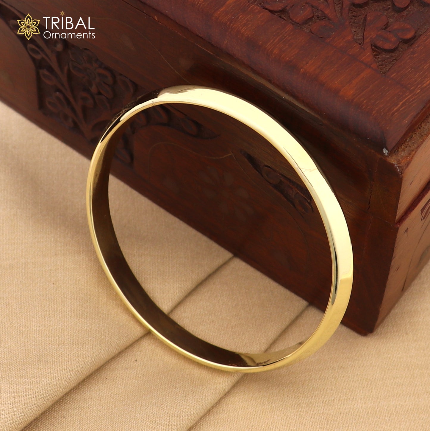 Ashtdhatu kada casual design customized plain shiny bangle kada unisex jewelry  nsk940 - TRIBAL ORNAMENTS