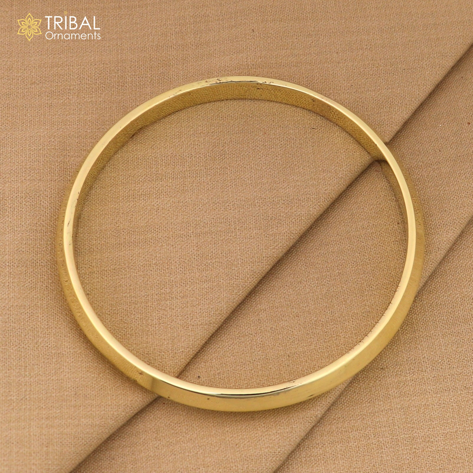 Ashtdhatu kada casual design customized plain shiny bangle kada unisex jewelry  nsk940 - TRIBAL ORNAMENTS