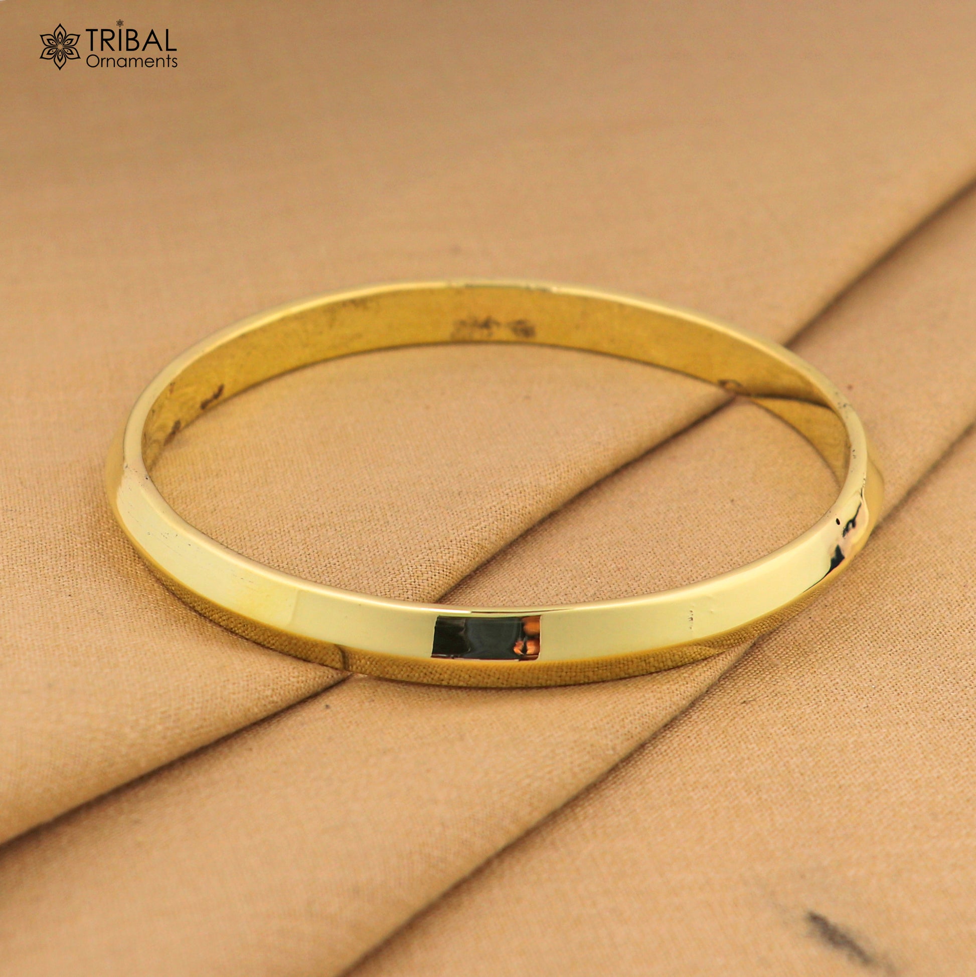 Ashtdhatu kada casual design customized plain shiny bangle kada unisex jewelry  nsk940 - TRIBAL ORNAMENTS