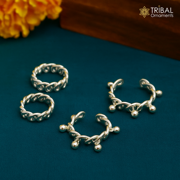 Baby Krishna adjustable cuff kada and anklet set by TRIBAL ORNAMENTS, small size Lord Krishna wrist and foot jewelry, perfect gift.