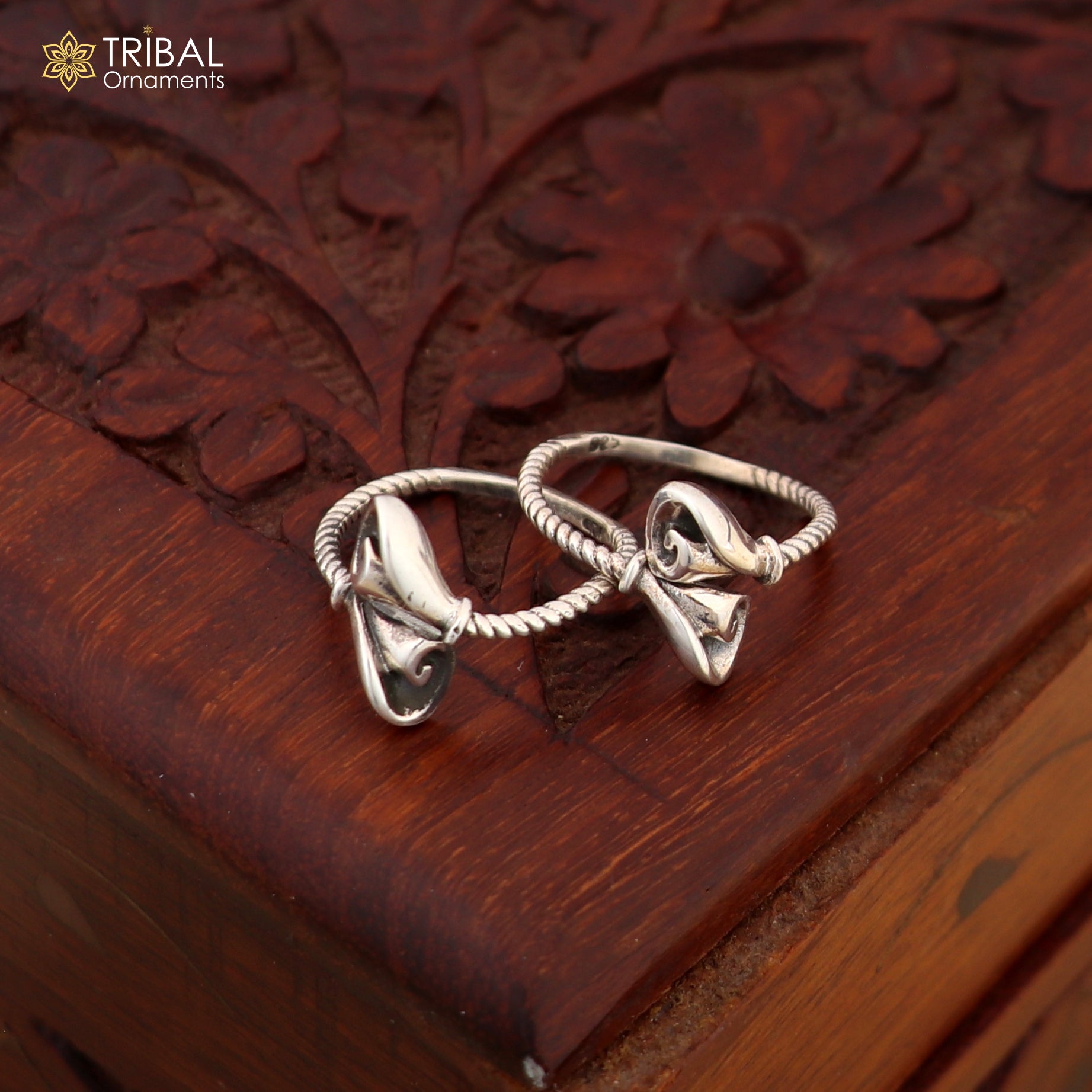 Brides jewelry 925 sterling silver handcrafted unique design vintage ethnic design toe ring for girl's women's ethnic tribal jewelry ytr29 - TRIBAL ORNAMENTS