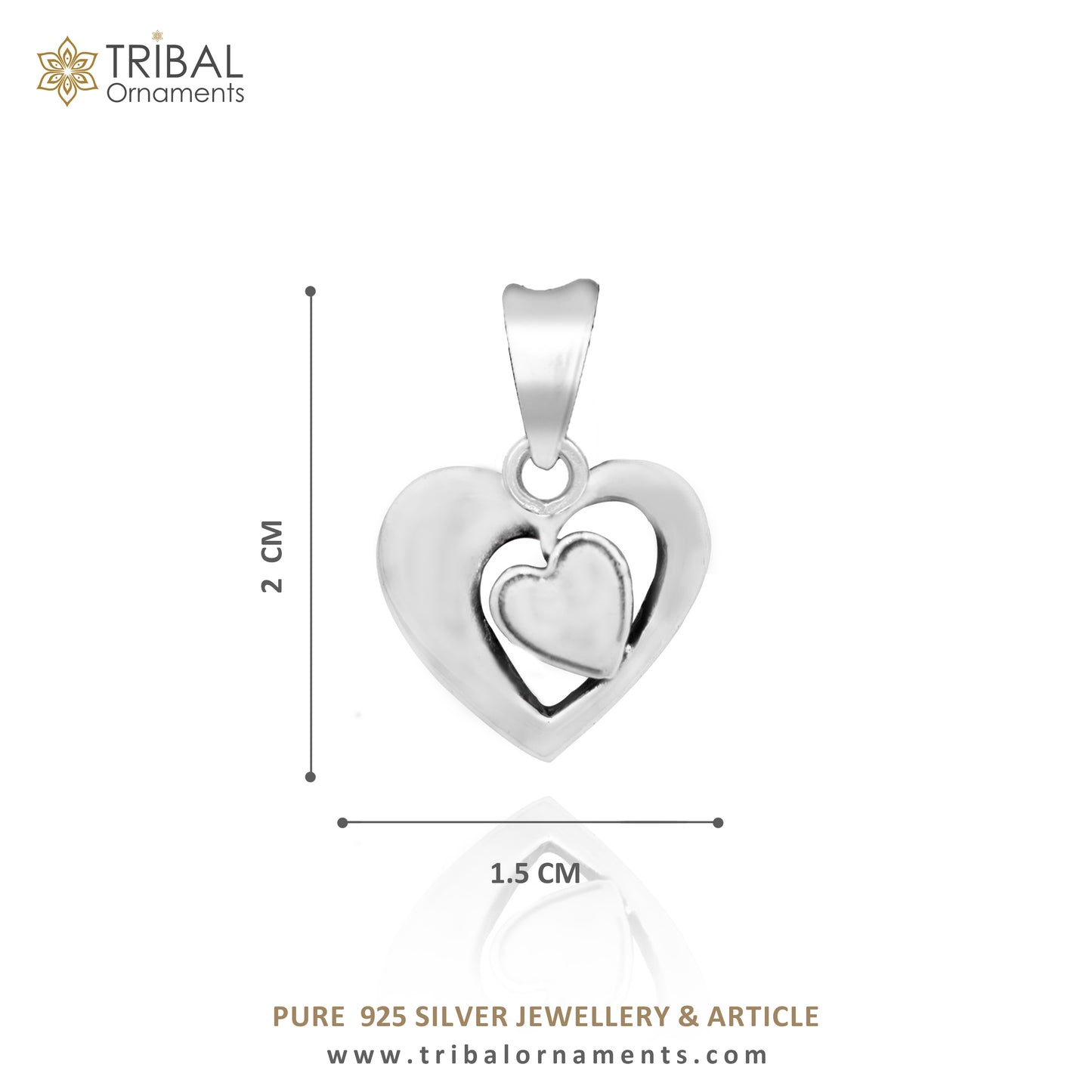 Exclusive design solid 925 sterling silver heart pendant, excellent unique design stylish unisex personalized gift pendant jewelry ssp1433 - TRIBAL ORNAMENTS