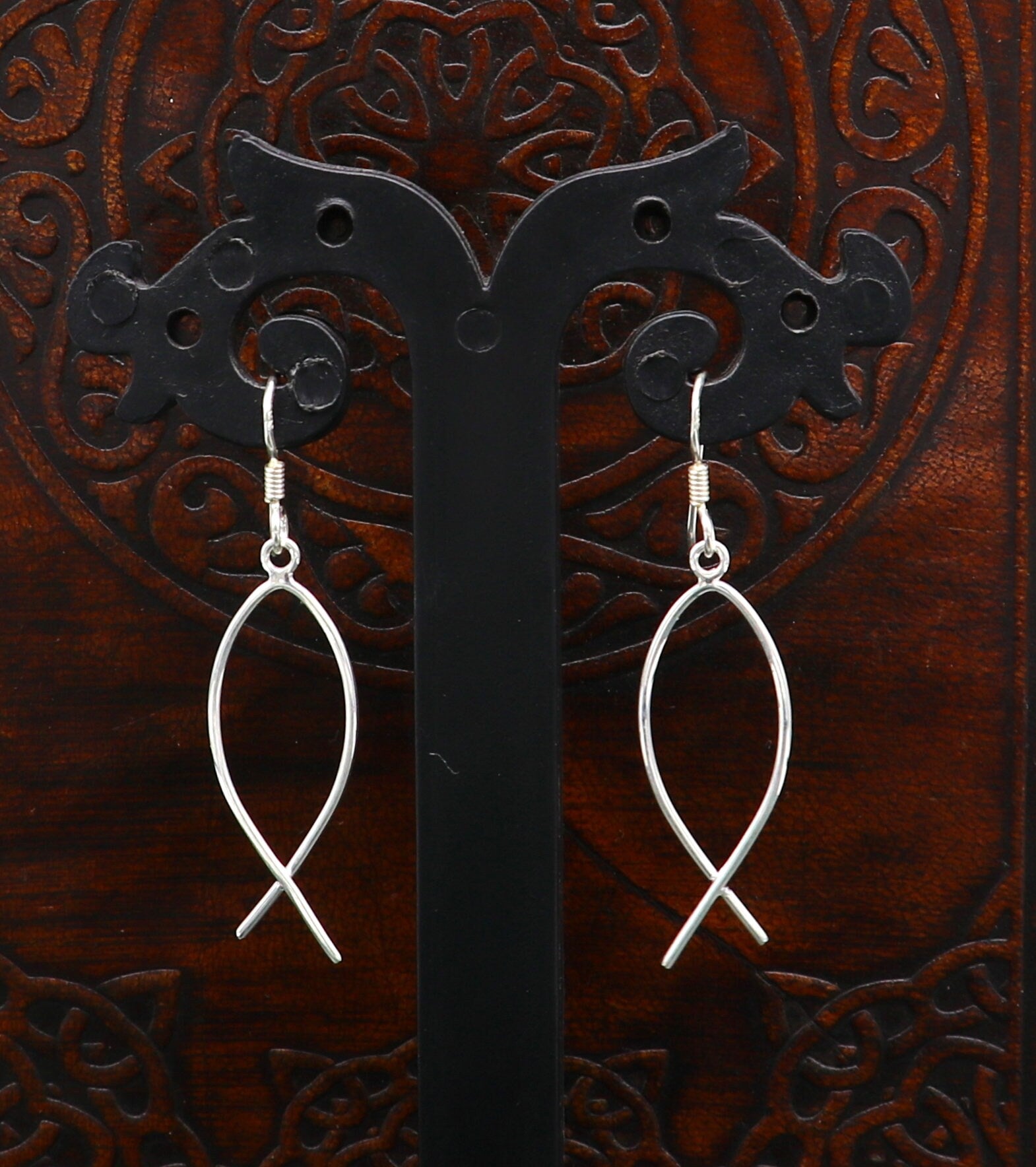 Fabulous Fish shape designer 925 sterling silver hoop earring, excellent light weight earring brides made customized gifting jewelry ear638 - TRIBAL ORNAMENTS