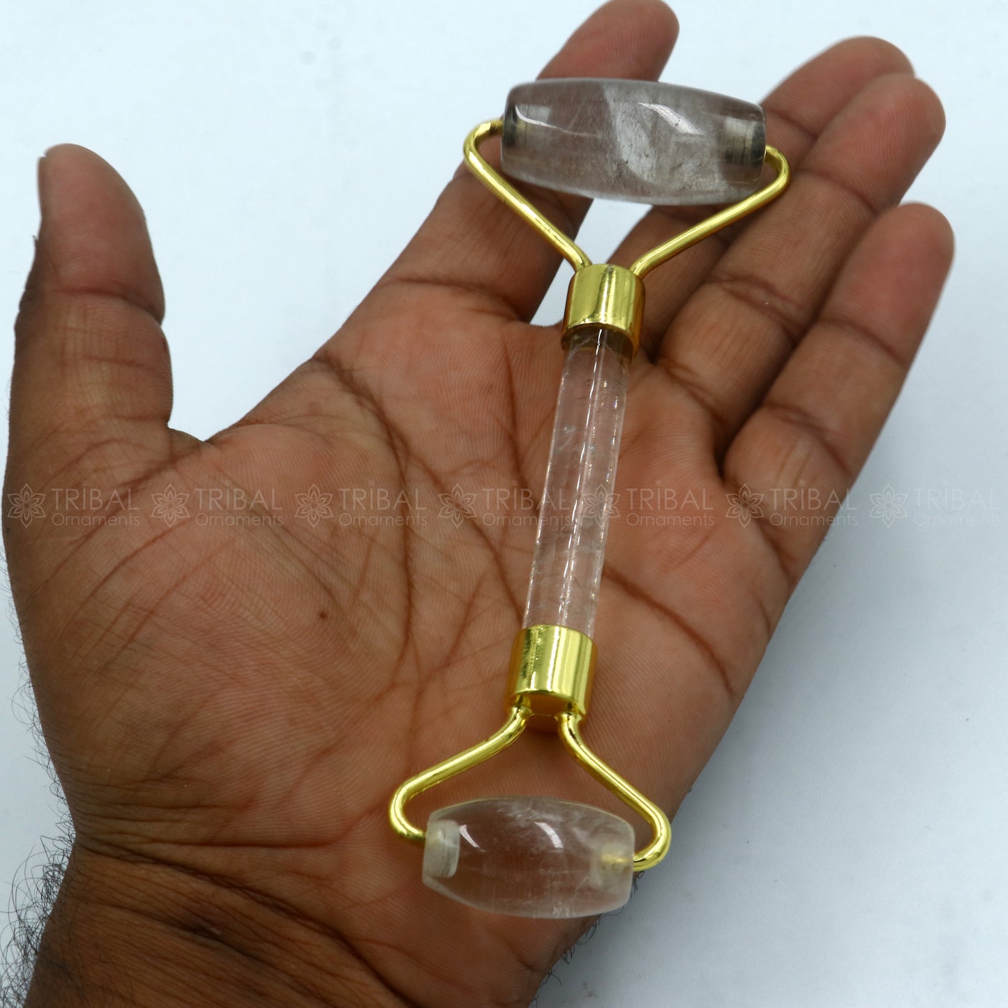 Facial Massage Roller handmade sphatic stone roller Facial Massage Roller for Body, Face, Neck, Eyes art798 - TRIBAL ORNAMENTS