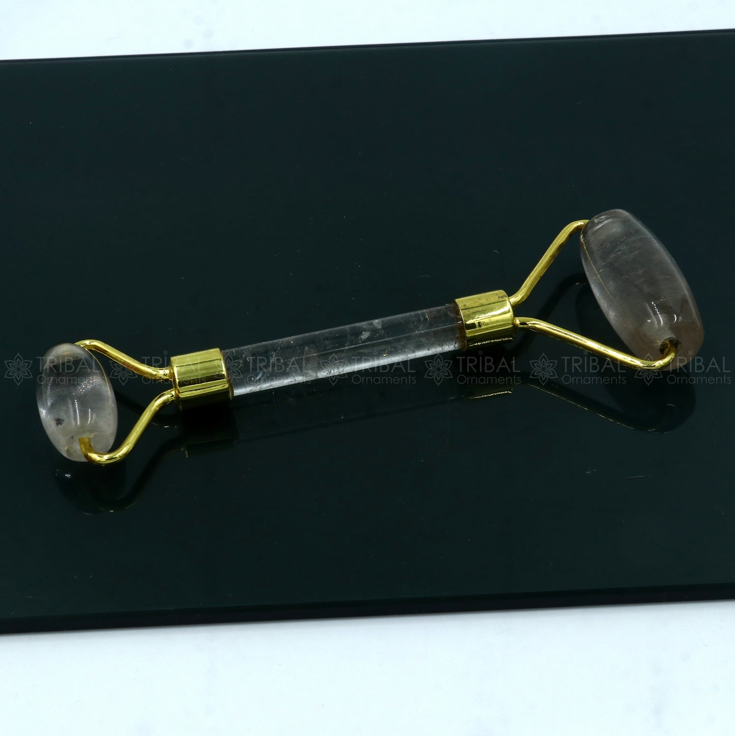 Facial Massage Roller handmade sphatic stone roller Facial Massage Roller for Body, Face, Neck, Eyes art798 - TRIBAL ORNAMENTS