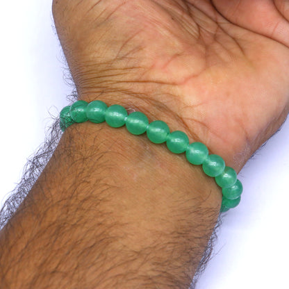 Green Aventurine Natural stone bracelet Embrace Luck and Prosperity stnbr102 - TRIBAL ORNAMENTS