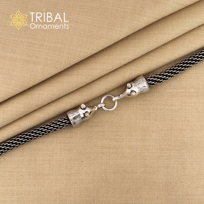 Indian ethnic style divine mouse design men's bracelet in 925 sterling silver by Tribal Ornaments, featuring intricate tribal jewelry details.