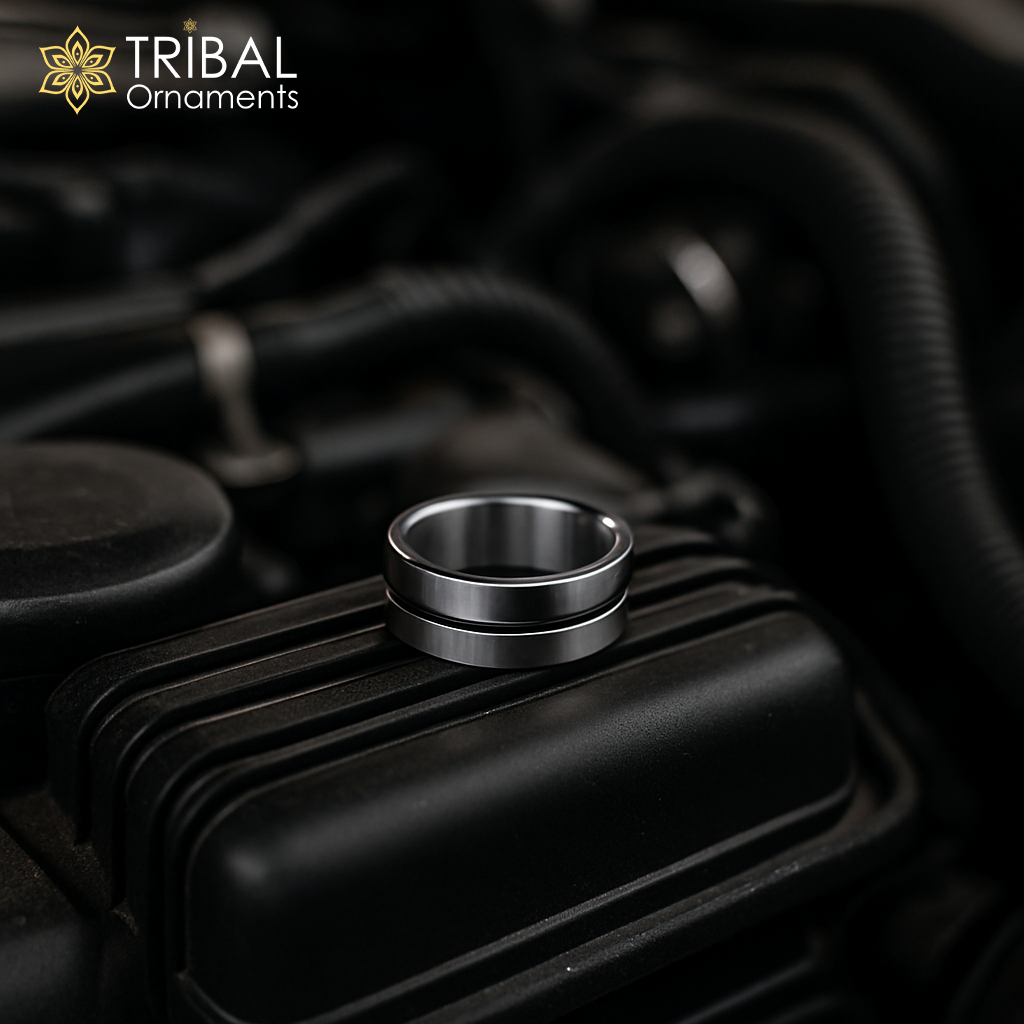 Mechline silver ring 925 sterling silver men's ring Jewelry sr797 - TRIBAL ORNAMENTS