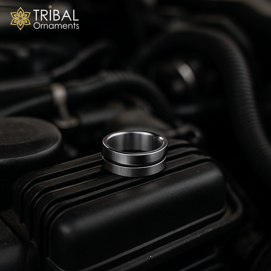 Mechline silver ring 925 sterling silver men's ring Jewelry sr797 - TRIBAL ORNAMENTS