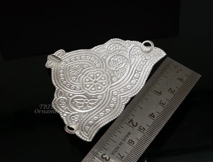 Mukut for All idols 925 sterling silver vintage enamel work design handmade mukut (crown), amazing silver god crown mukut  art su1002 - TRIBAL ORNAMENTS
