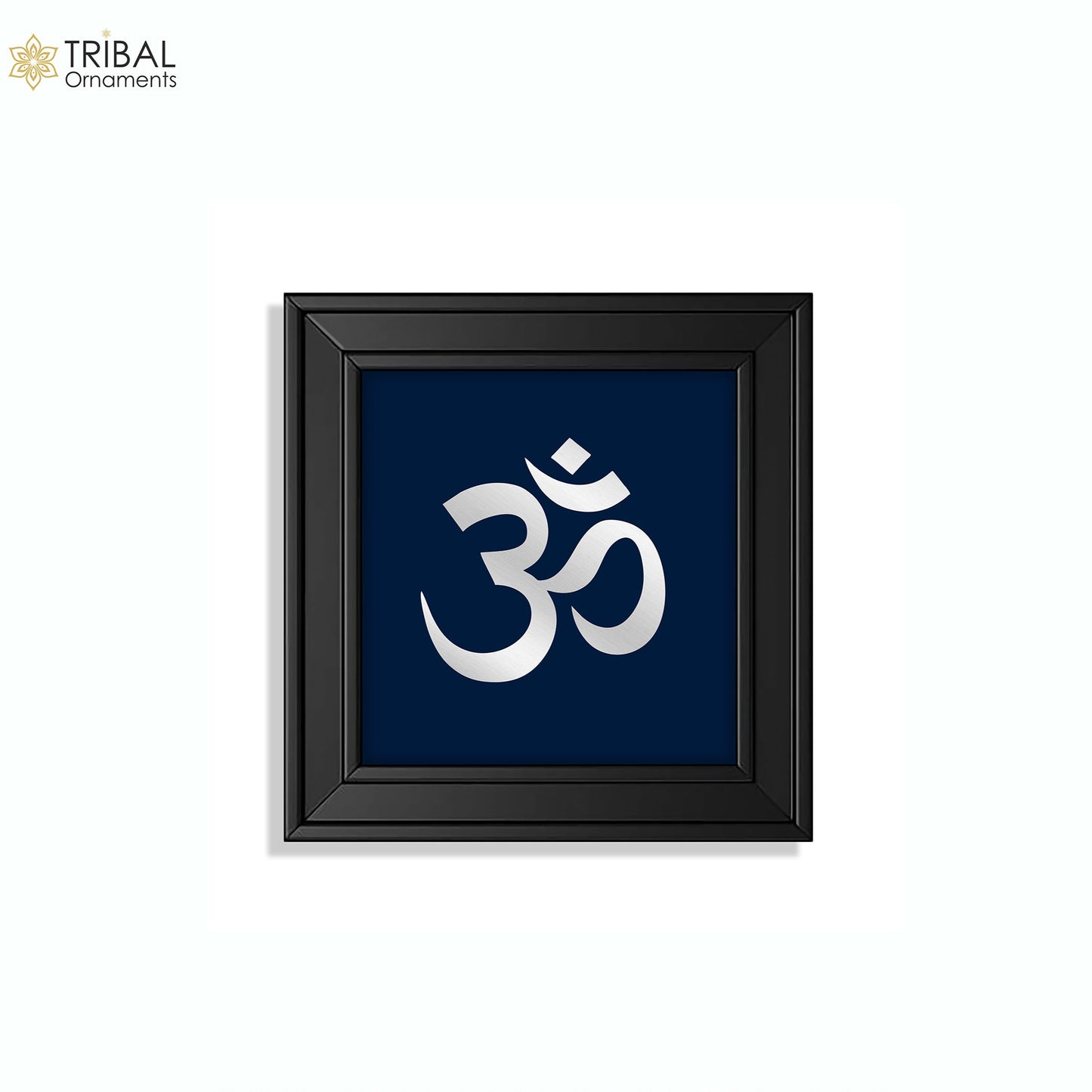 Om silver frame 925 sterling silver light weight gifting article sf30 - TRIBAL ORNAMENTS
