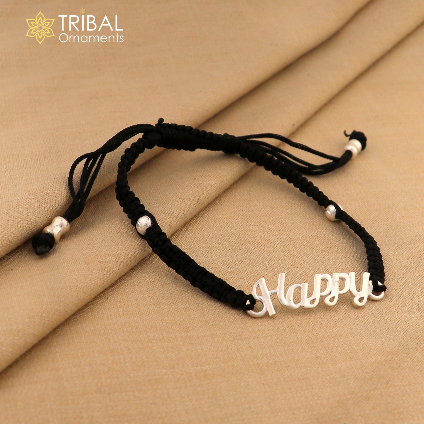 Silver thread stylish anklet silver dhaga payal ank739 - TRIBAL ORNAMENTS