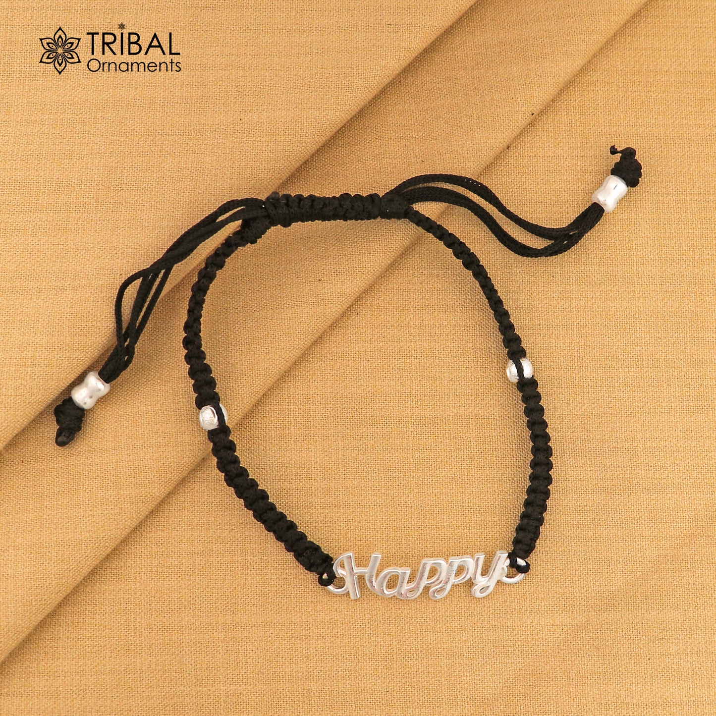 Silver thread stylish anklet silver dhaga payal ank739 - TRIBAL ORNAMENTS