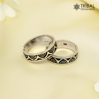 Solid Adjustable Toe ring 92.5 sterling silver handmade stunning toe ring, toe band stylish modern women's brides jewelry from india toer109 - TRIBAL ORNAMENTS