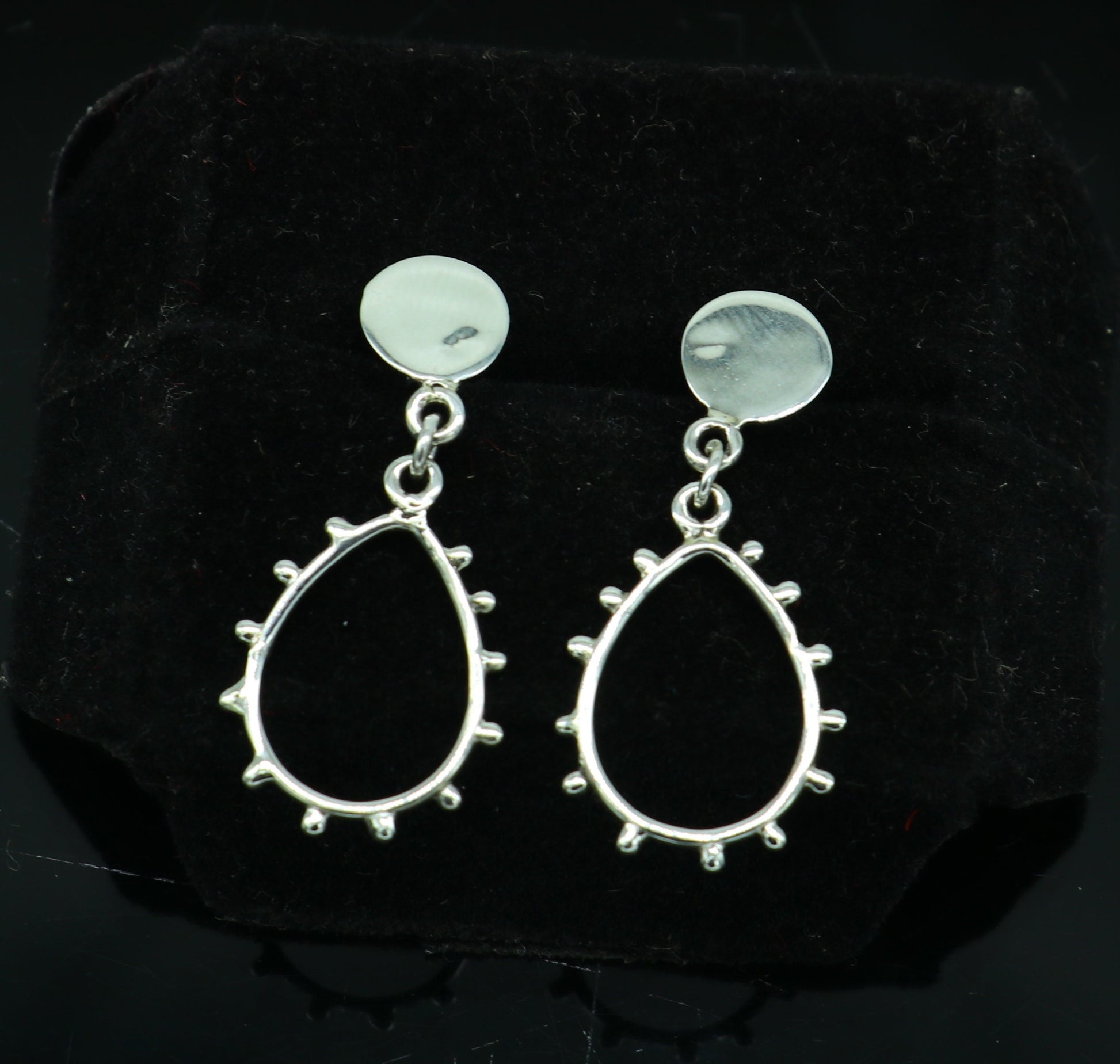 Stylish design customized pure e925 sterling silver stud earring, excellent fancy elegant dainty light weight earrings best gifting ear656 - TRIBAL ORNAMENTS