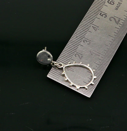 Stylish design customized pure e925 sterling silver stud earring, excellent fancy elegant dainty light weight earrings best gifting ear656 - TRIBAL ORNAMENTS