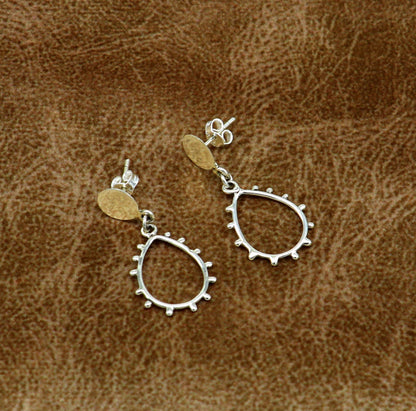 Stylish design customized pure e925 sterling silver stud earring, excellent fancy elegant dainty light weight earrings best gifting ear656 - TRIBAL ORNAMENTS