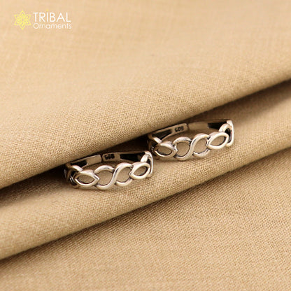 traditional design sterling silver vintage handmade toe ring belly dance women's jewelry awesome tribal jewelry rajasthan India ytr23 - TRIBAL ORNAMENTS