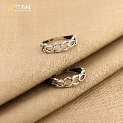 traditional design sterling silver vintage handmade toe ring belly dance women's jewelry awesome tribal jewelry rajasthan India ytr23 - TRIBAL ORNAMENTS