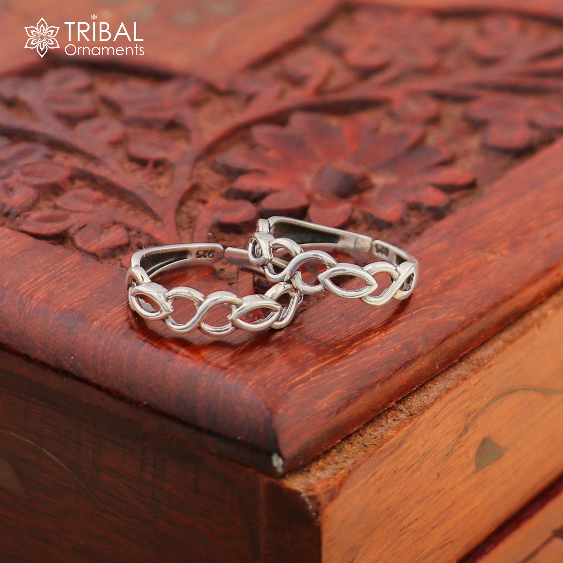 traditional design sterling silver vintage handmade toe ring belly dance women's jewelry awesome tribal jewelry rajasthan India ytr23 - TRIBAL ORNAMENTS