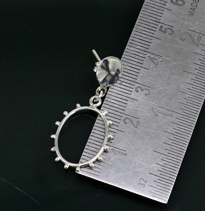Vintage customized pure e925 sterling silver stud earring, excellent fancy elegant dainty light weight earrings best gifting ear654 - TRIBAL ORNAMENTS