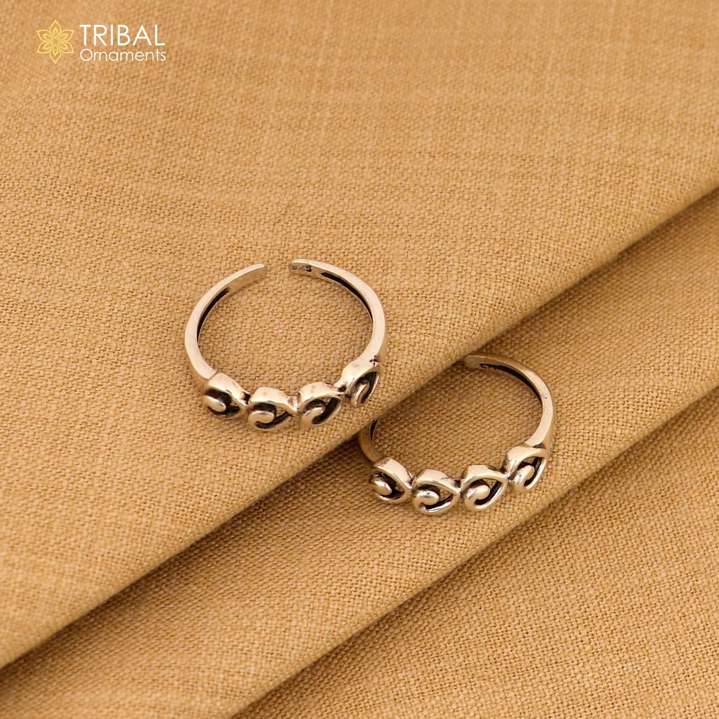 Vintage style handmade fabulous tiny 925 sterling silver toe ring for girl's women's, best toe ring collection tribal jewelry YTR08 - TRIBAL ORNAMENTS