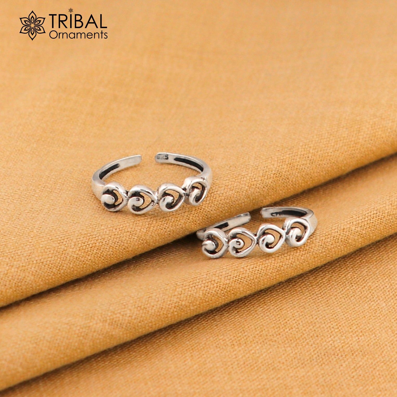 Vintage style handmade fabulous tiny 925 sterling silver toe ring for girl's women's, best toe ring collection tribal jewelry YTR08 - TRIBAL ORNAMENTS