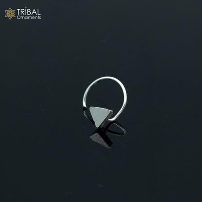 925 sterling silver tree design handmade fabulous nose pin u band tribal jewelry np89 - TRIBAL ORNAMENTS