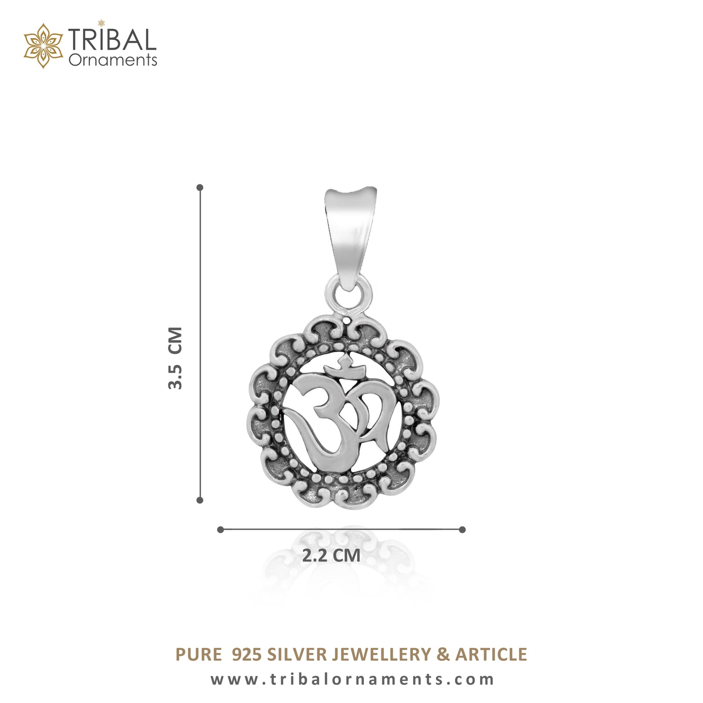 925 pure silver divine mantra AUM OR OM pendant best gifting pendant, wheat chain necklace locket best delicate unisex  jewelry nsp740 - TRIBAL ORNAMENTS