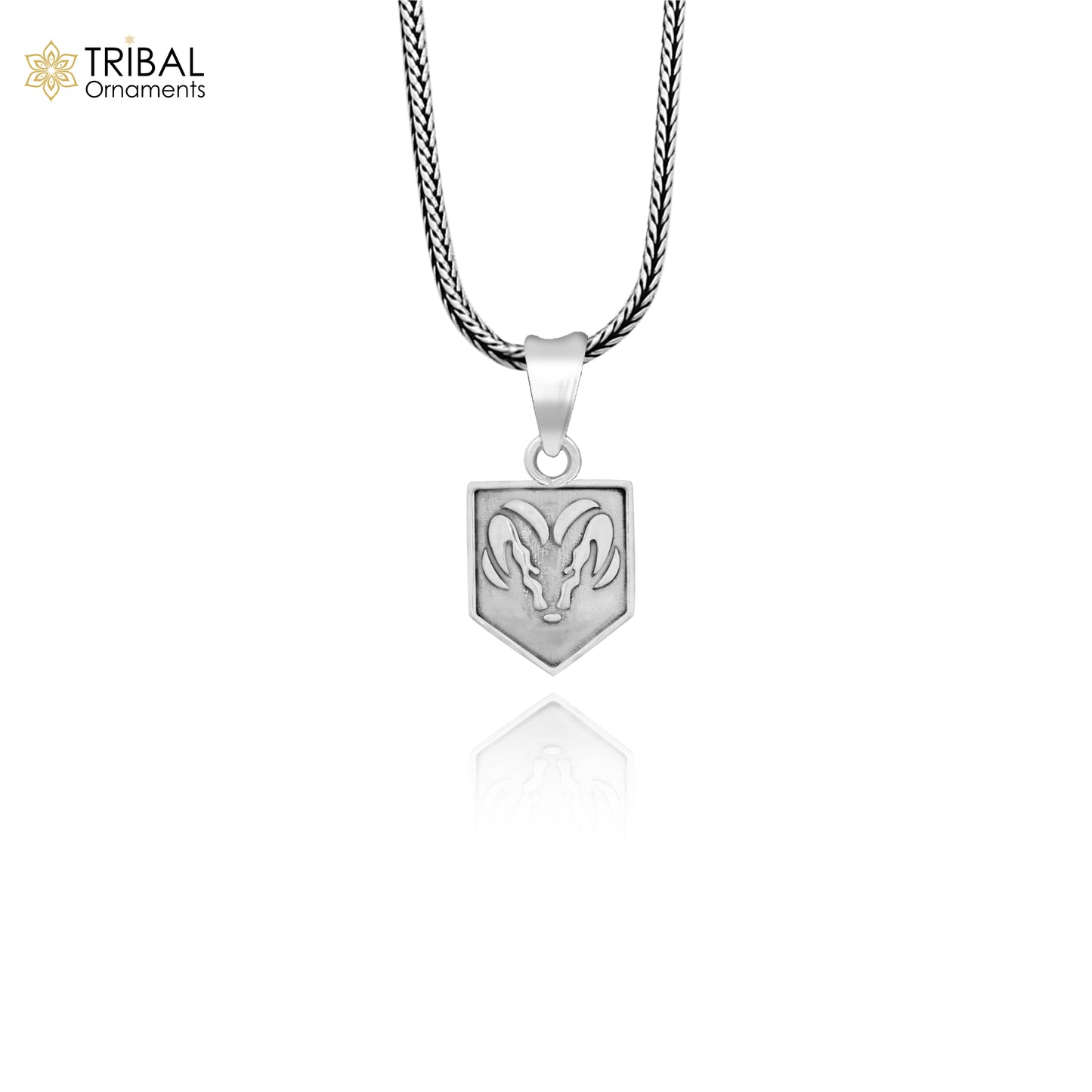 925 pure silver ZODIAC SYMBOL ARIES sign pendant best gifting pendant, wheat chain necklace locket best gifting delicate jewelry nsp733 - TRIBAL ORNAMENTS