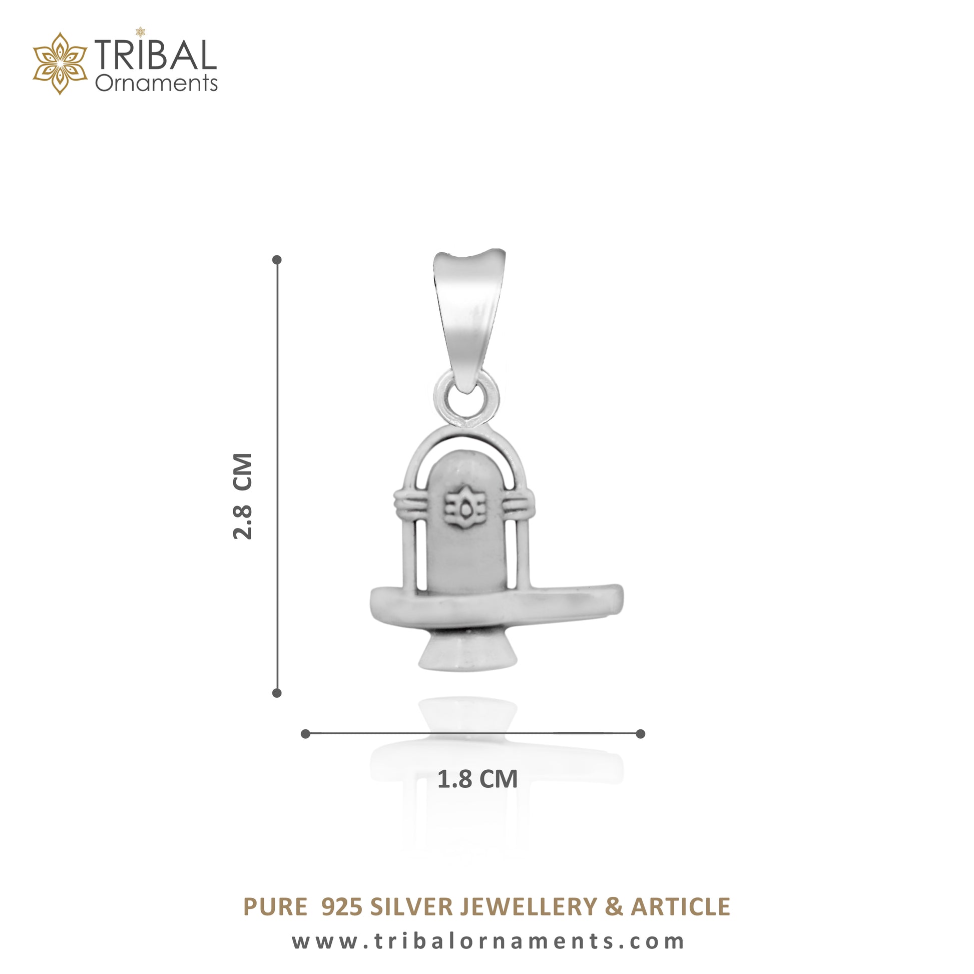 925 sterling silver Lord Shiva Lingam pendant, unisex designer jewelry with intricate Hindu idol design by TRIBAL ORNAMENTS.