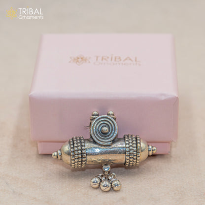 925 sterling silver tribal amulet pendant with intricate tribal jewelry design by TRIBAL ORNAMENTS