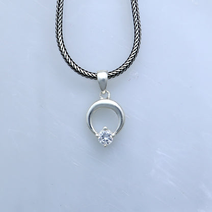 925 Sterling silver antique diamond pendant with intricate tribal design, crafted by TRIBAL ORNAMENTS.
